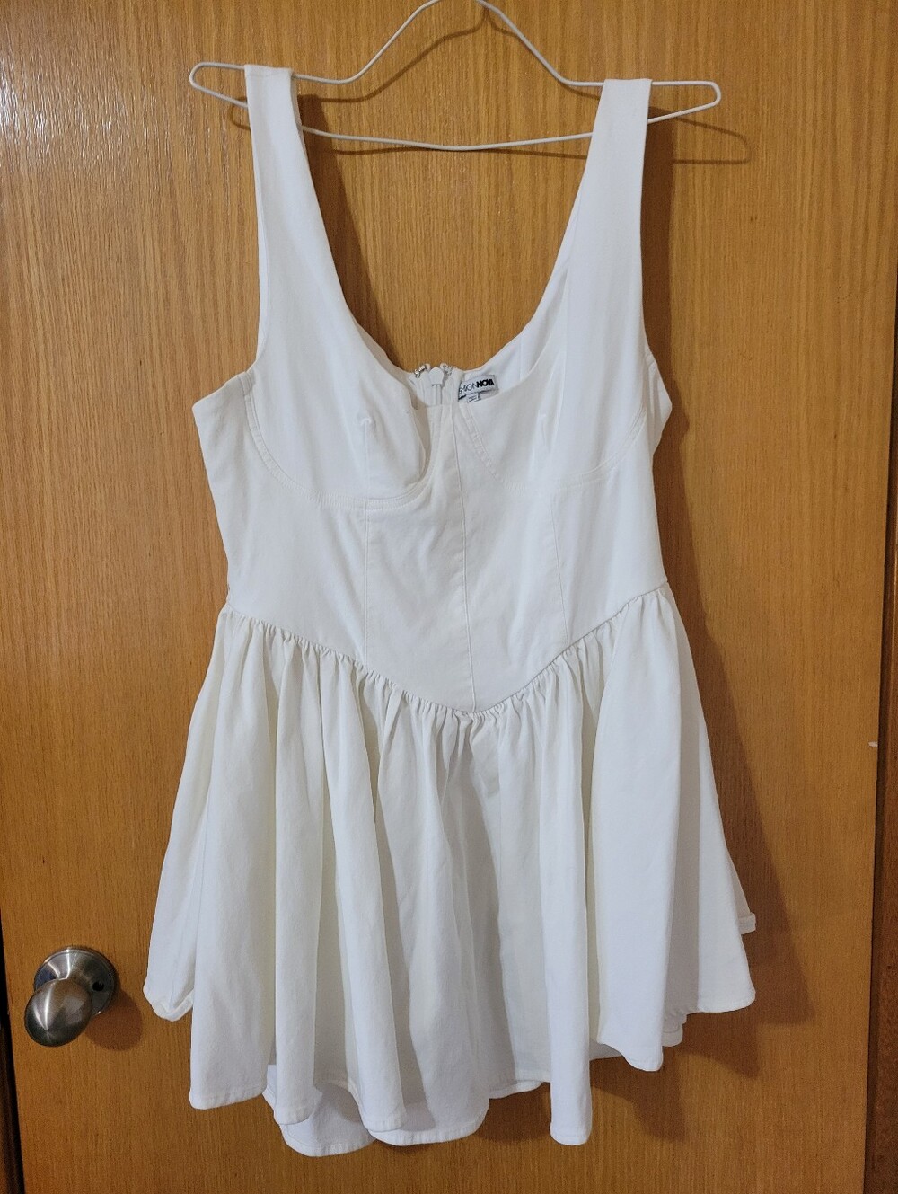 White Corset Top Mini Dress